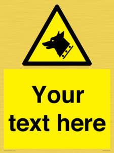 Custom Warning: Guard dog